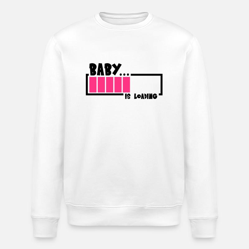 Baby Is Loading Design - Stanley/Stella Unisex Bio-Sweatshirt ROLLER - Weiß