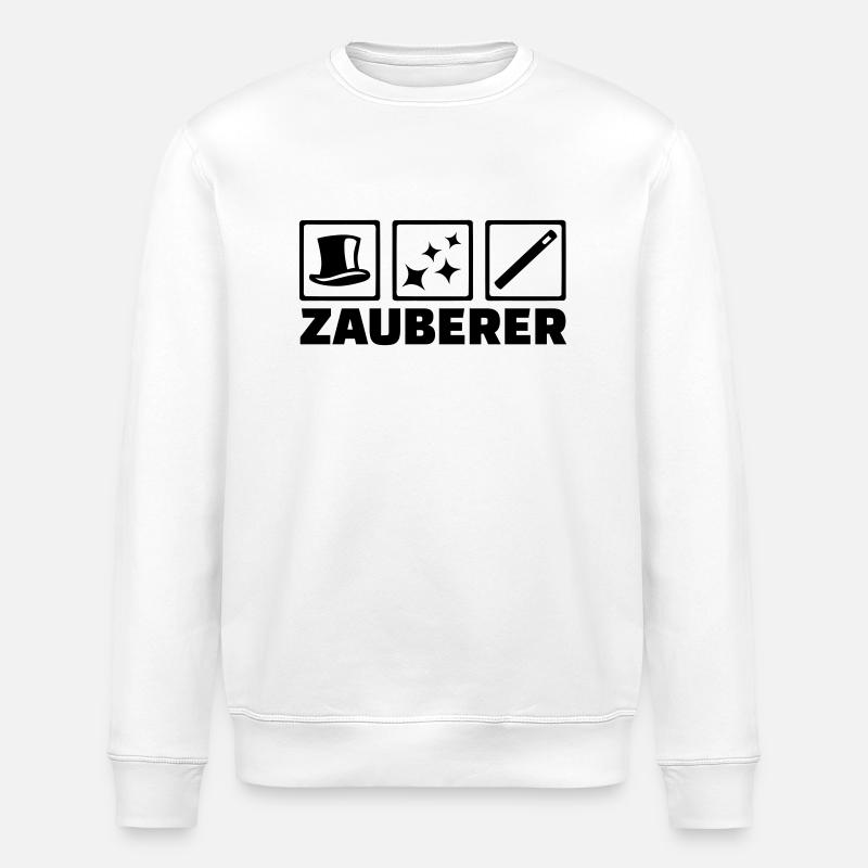 Zauberer - Stanley/Stella Unisex Bio-Sweatshirt ROLLER - Weiß