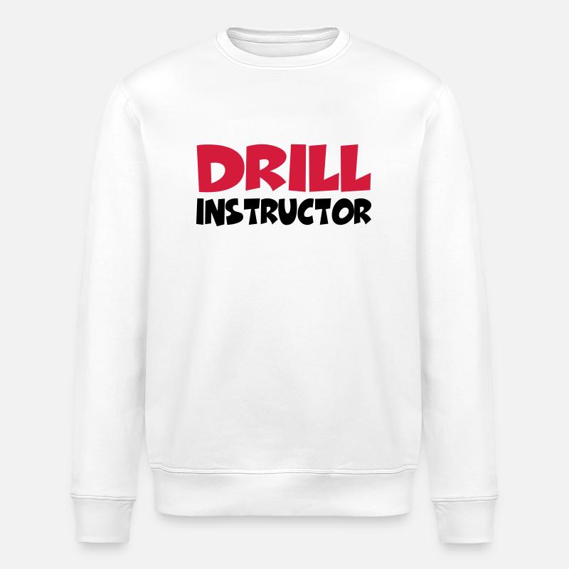 Drill Instructor - Sweat bio ROLLER Stanley/Stella Unisexe - blanc