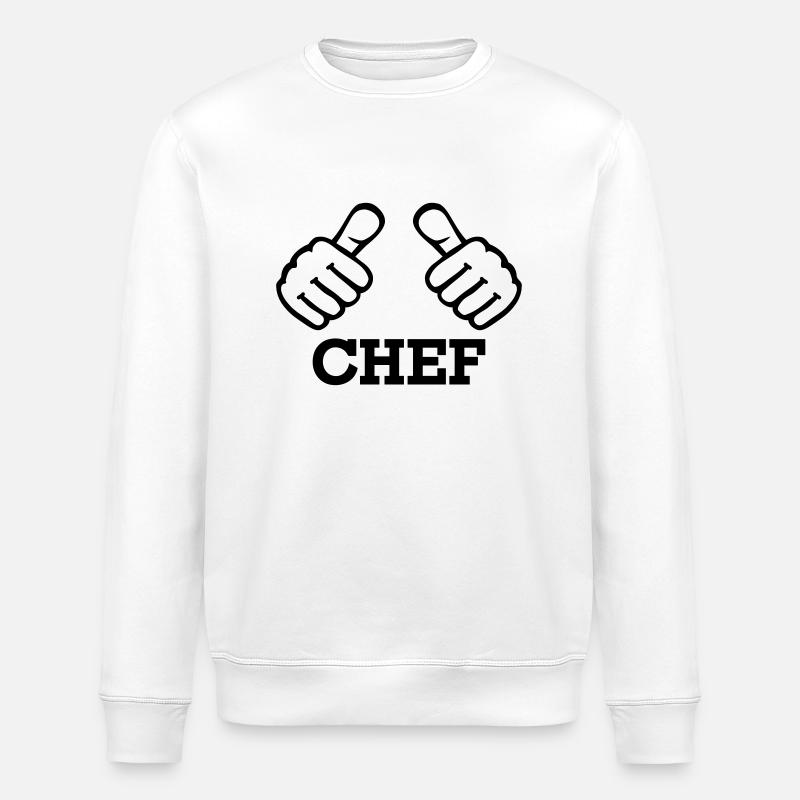 Chef - Sweat bio ROLLER Stanley/Stella Unisexe - blanc