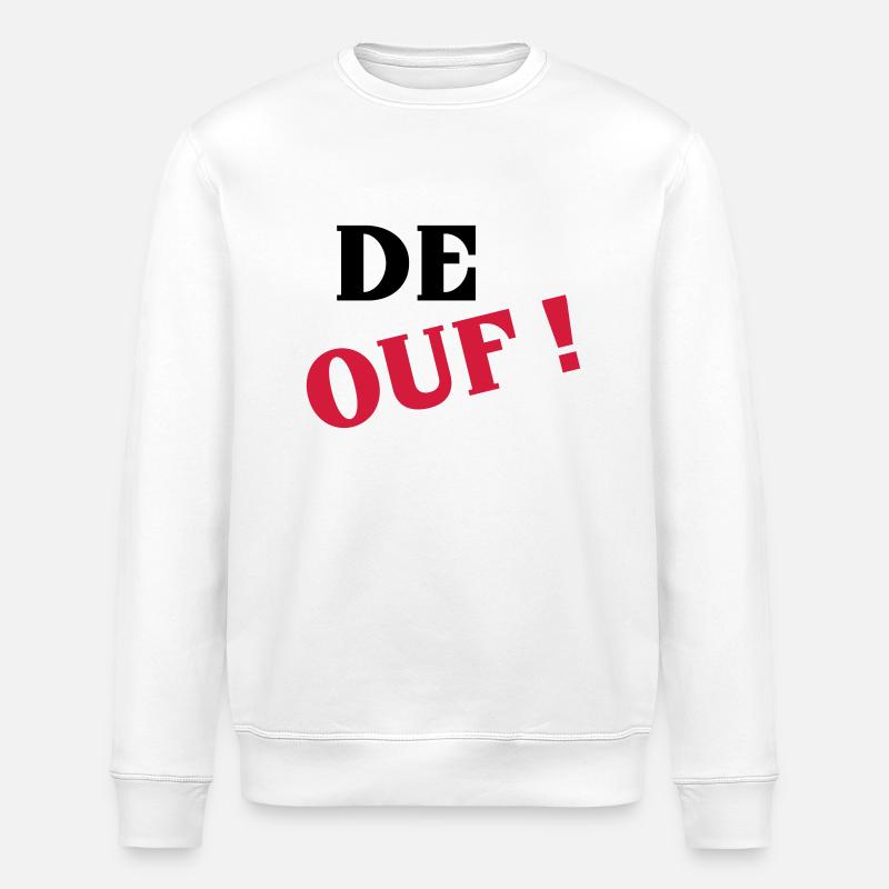 De ouf ! - Sweat bio ROLLER Stanley/Stella Unisexe - blanc