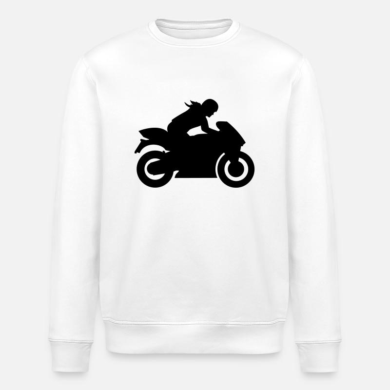 Motocycle - Sweat bio ROLLER Stanley/Stella Unisexe - blanc