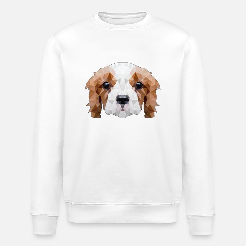 Hund Haustier Geschenk - Stanley/Stella Unisex Bio-Sweatshirt ROLLER - Weiß