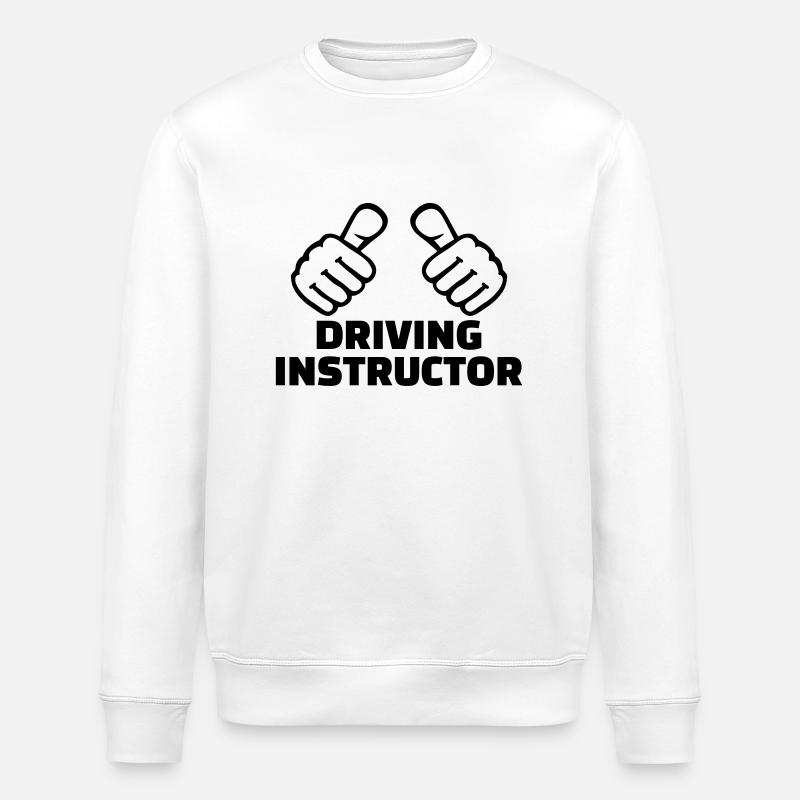 Driving instructor - Stanley/Stella ROLLER Unisex Organic Sweatshirt - white