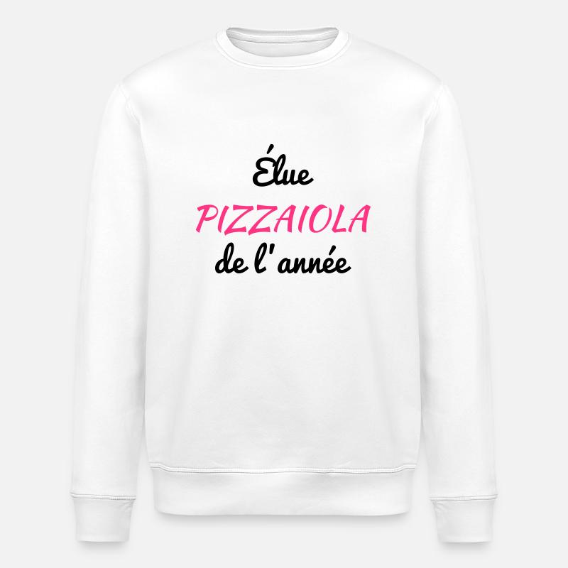 Pizza / Pizzaiolo / Pizza Chef / Pizzachef - Stanley/Stella ROLLER Unisex Organic Sweatshirt - white
