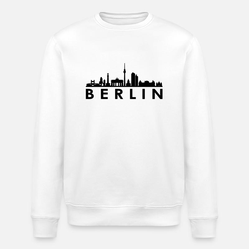 Skyline - Berlin - Stanley/Stella Unisex Bio-Sweatshirt ROLLER - Weiß