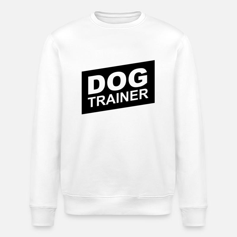 dog trainer black up - Stanley/Stella Unisex Bio-Sweatshirt ROLLER - Weiß