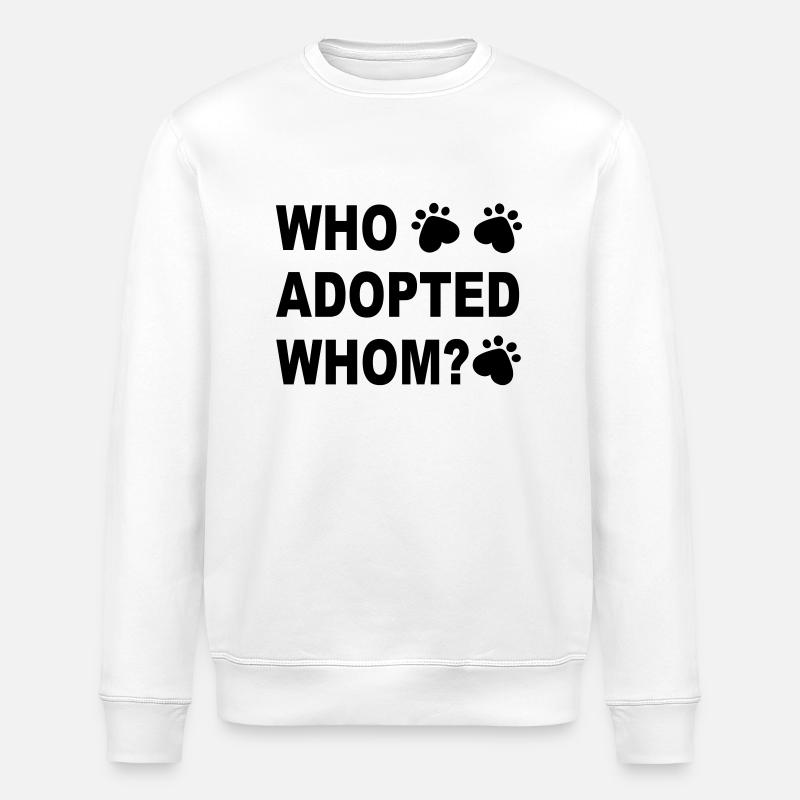 Chien - Sweat bio ROLLER Stanley/Stella Unisexe - blanc