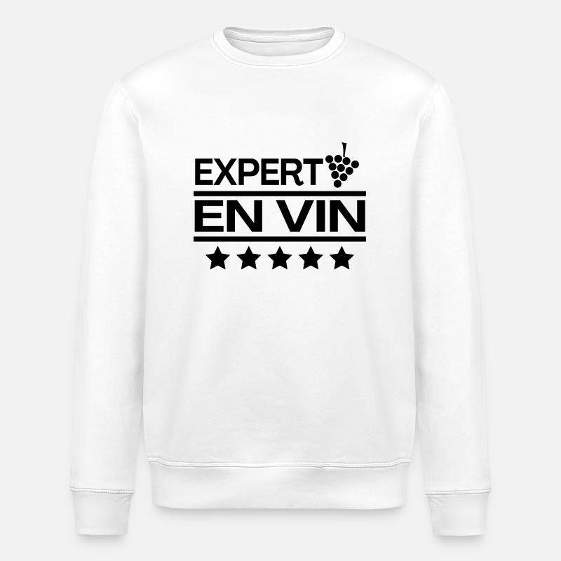 Expert en Vin - Sweat bio ROLLER Stanley/Stella Unisexe - blanc