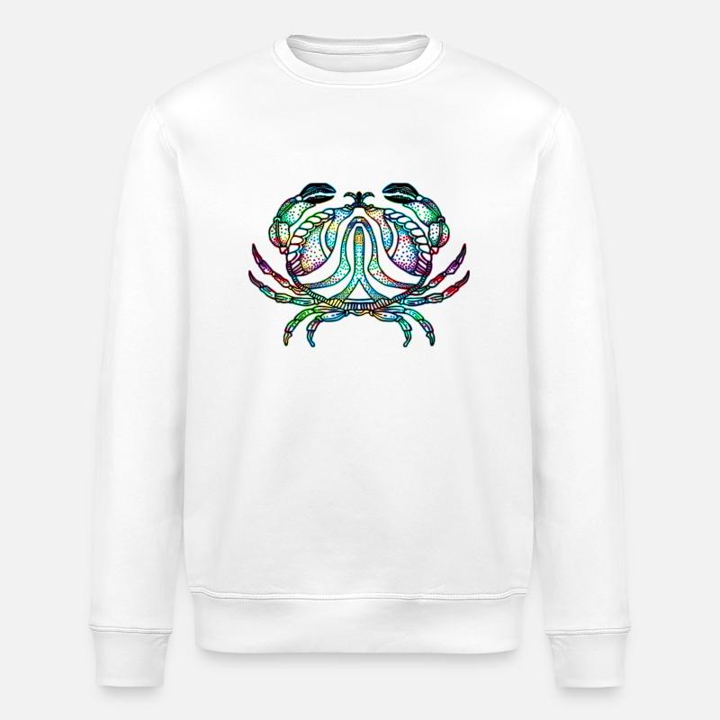 Crabe - Sweat bio ROLLER Stanley/Stella Unisexe - blanc