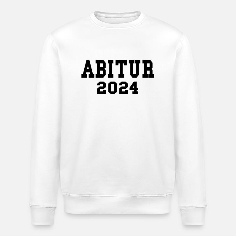 Abitur 2024 Geschenk - Stanley/Stella Unisex Bio-Sweatshirt ROLLER - Weiß