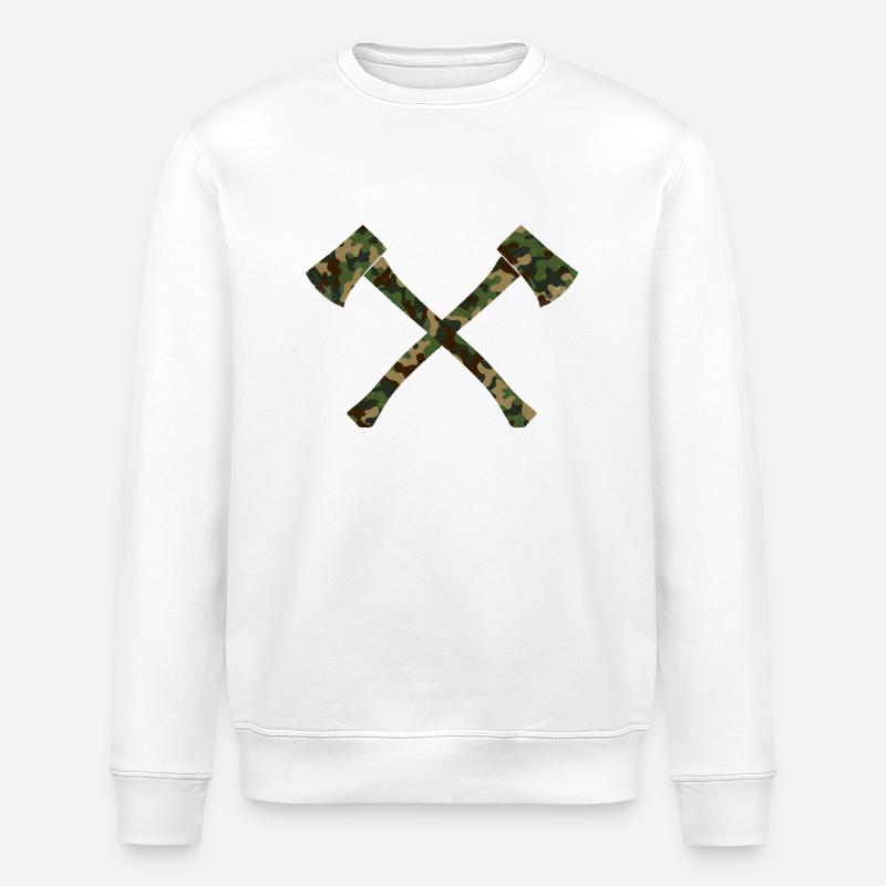 Axe - Stanley/Stella ROLLER Unisex Organic Sweatshirt - white