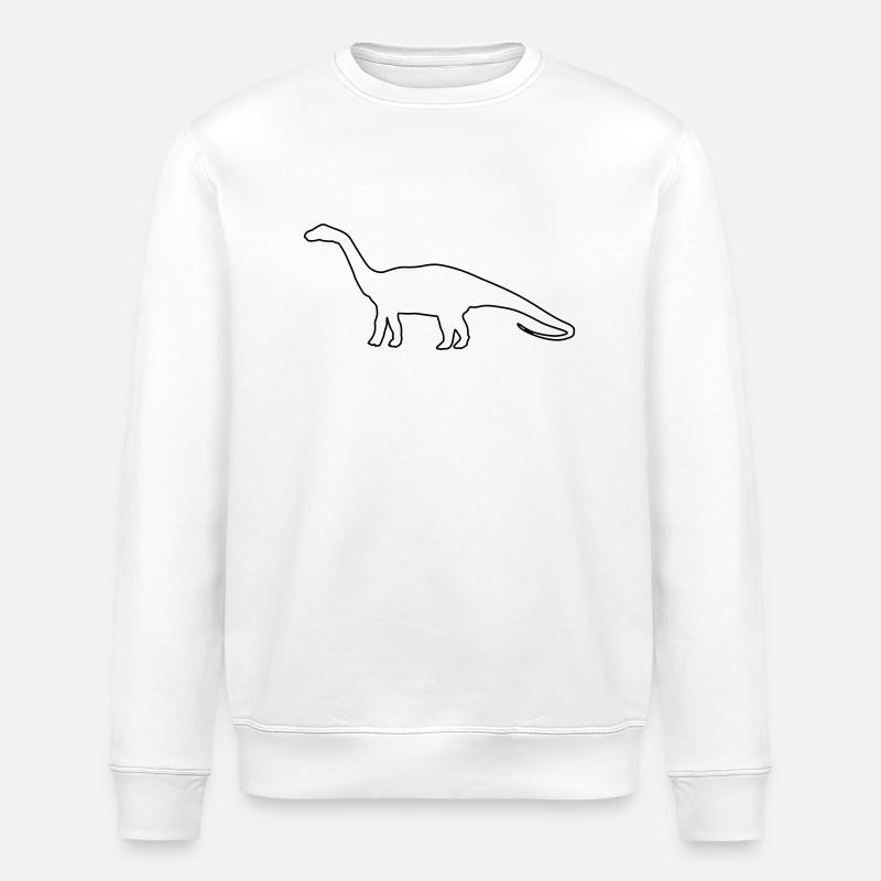 dino - Stanley/Stella Unisex Bio-Sweatshirt ROLLER - Weiß