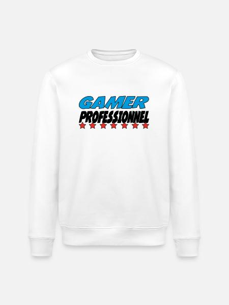 GAMER PROFESSIONNEL - Sweat bio ROLLER Stanley/Stella Unisexe - blanc