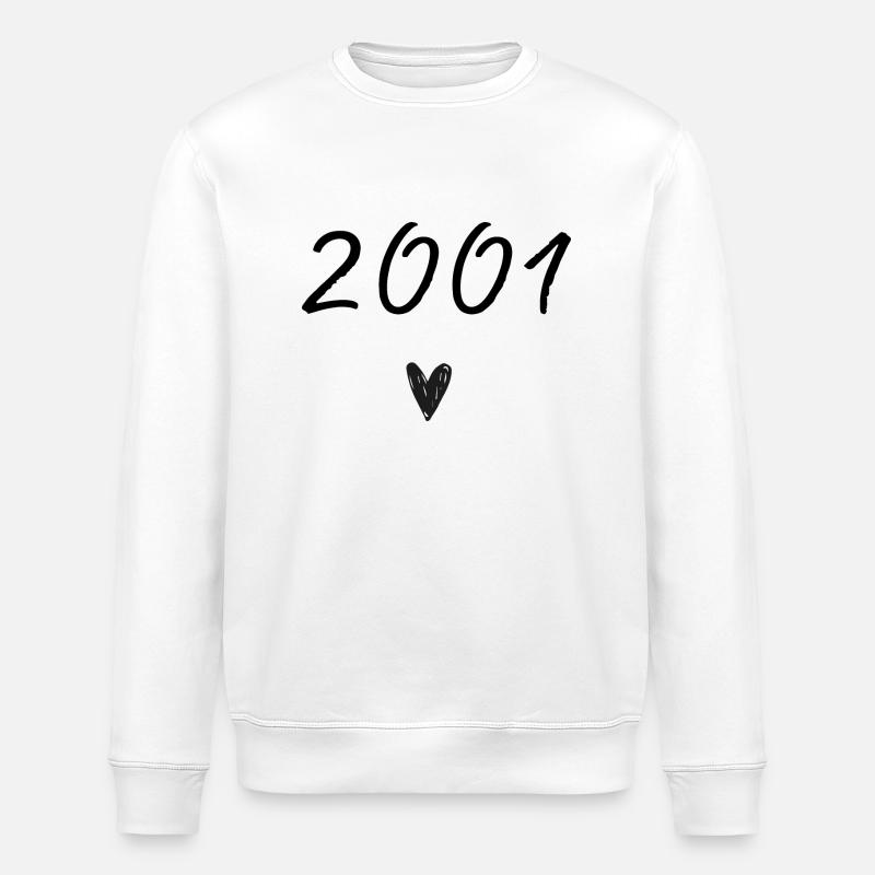 2001 coeur anniversaire - Sweat bio ROLLER Stanley/Stella Unisexe - blanc