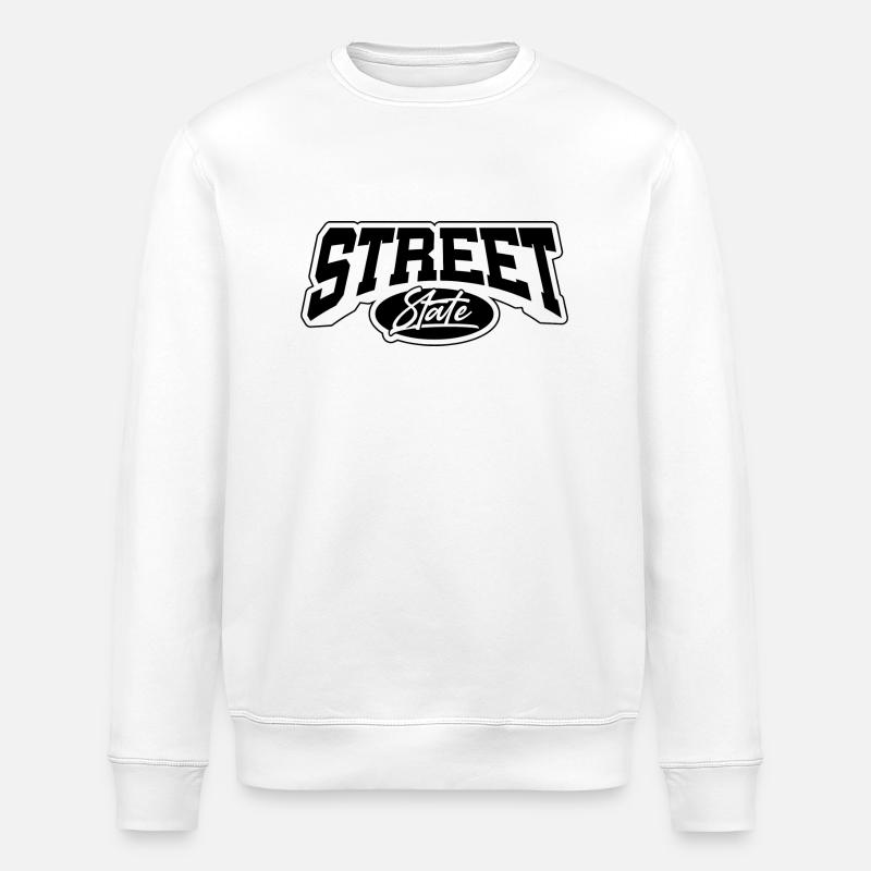 Straße Zustand B - Stanley/Stella Unisex Bio-Sweatshirt ROLLER - Weiß