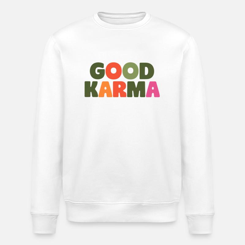 Gutes Karma - Stanley/Stella Unisex Bio-Sweatshirt ROLLER - Weiß