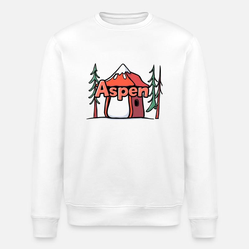 Aspen USA Geschenk - Stanley/Stella Unisex Bio-Sweatshirt ROLLER - Weiß
