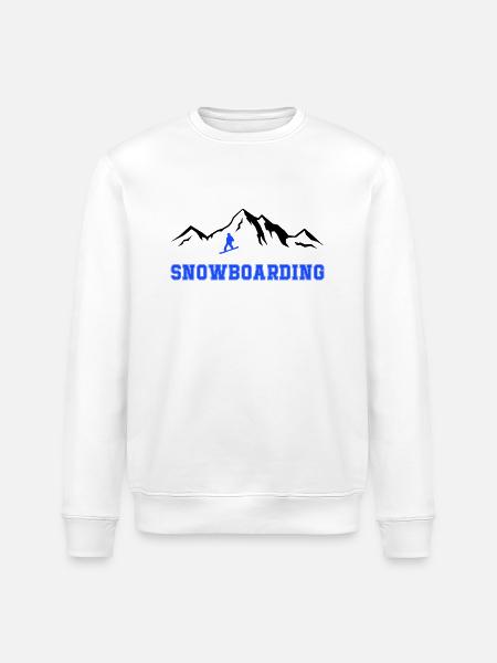 Snowboarding - Stanley/Stella Unisex Bio-Sweatshirt ROLLER - Weiß
