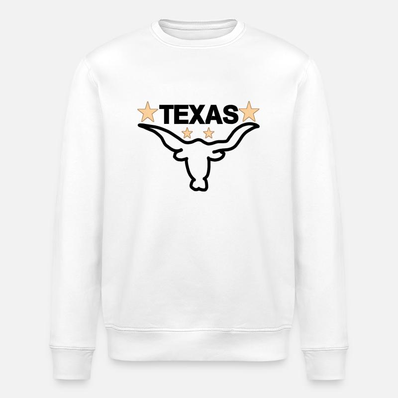 Texas star usa amérique - Sweat bio ROLLER Stanley/Stella Unisexe - blanc