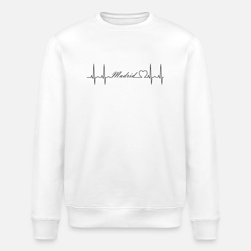 Madrid - Stanley/Stella Unisex Bio-Sweatshirt ROLLER - Weiß