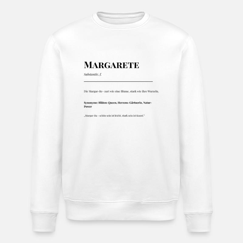 Margarete - Stanley/Stella Unisex Bio-Sweatshirt ROLLER - Weiß