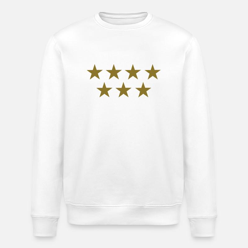 Sterne - Stanley/Stella Unisex Bio-Sweatshirt ROLLER - Weiß