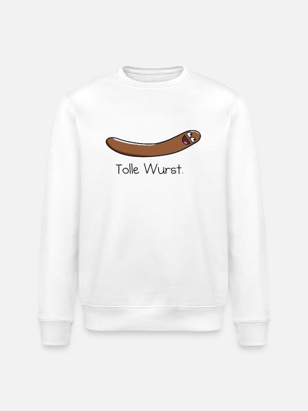 Tolle Wurst. - Stanley/Stella Unisex Bio-Sweatshirt ROLLER - Weiß