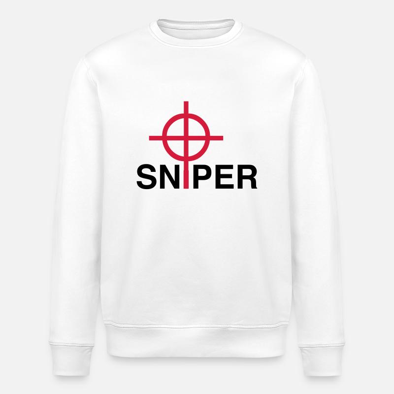 Sniper - Stanley/Stella ROLLER Unisex Organic Sweatshirt - white