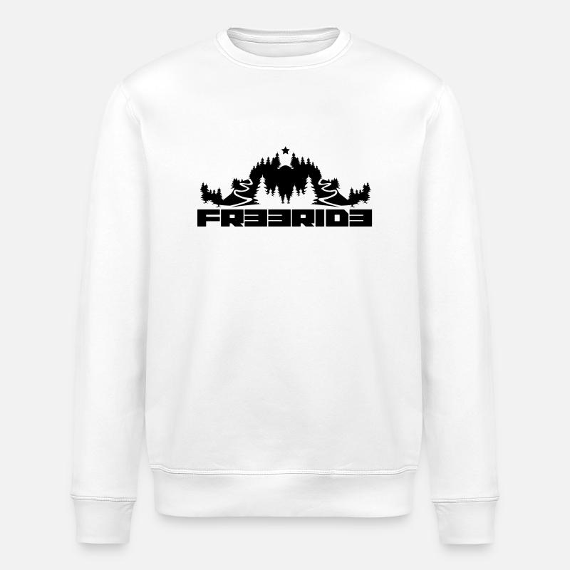 MTB Freeride - Stanley/Stella ROLLER Unisex Organic Sweatshirt - white