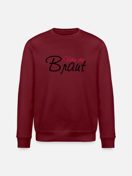 vater_der_braut - Stanley/Stella ROLLER Unisex Organic Sweatshirt - white