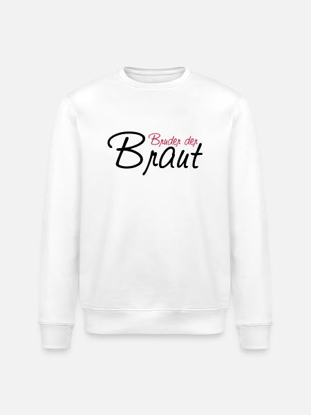 bruder_der_braut - Stanley/Stella ROLLER Unisex Organic Sweatshirt - white