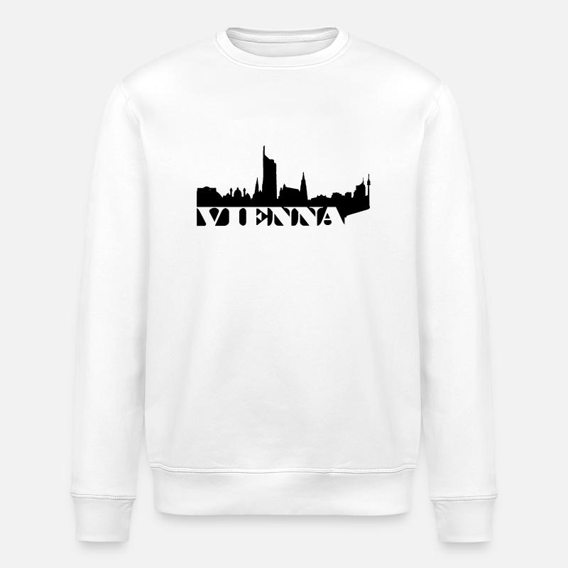 Vienna Skyline - Stanley/Stella Unisex Bio-Sweatshirt ROLLER - Weiß