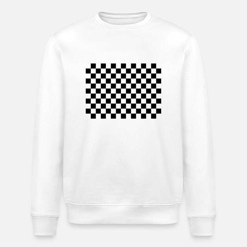 Damier - Stanley/Stella ROLLER Unisex Organic Sweatshirt - white