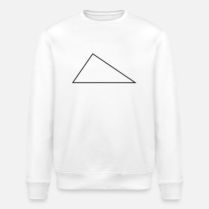 Right Triangle / / frame / / triangles - Stanley/Stella ROLLER Unisex Organic Sweatshirt - white