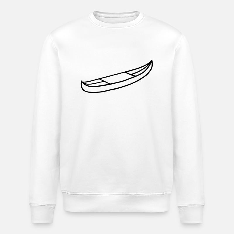 Kajak - Kanu - Stanley/Stella ROLLER Unisex Organic Sweatshirt - white