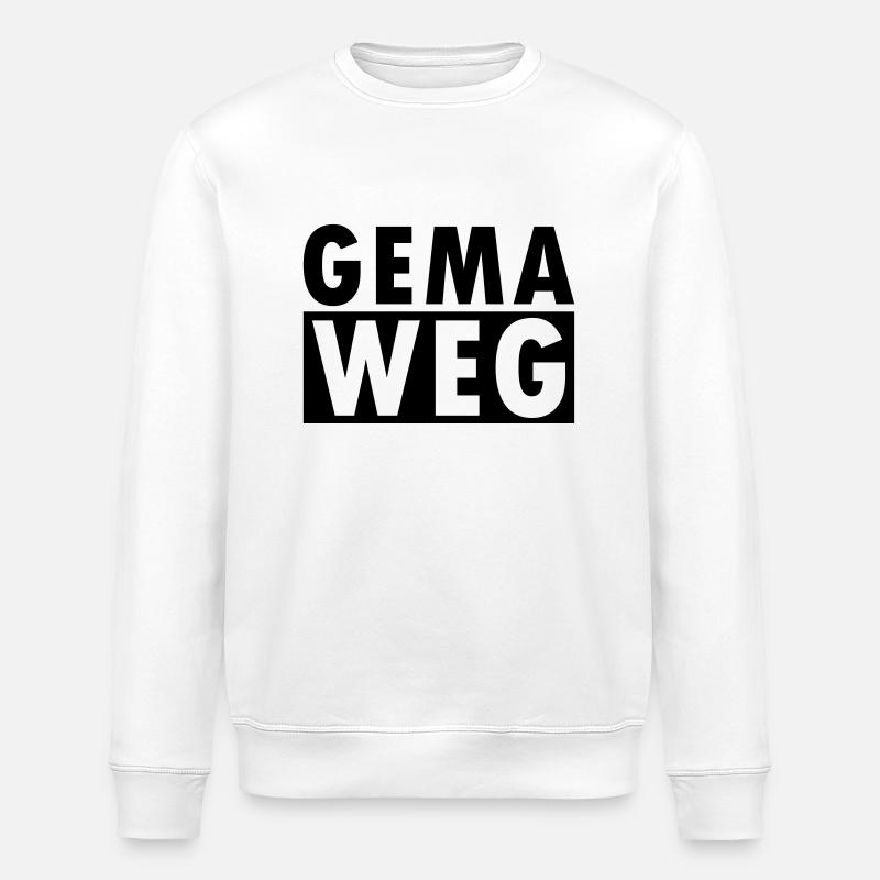 GEMA WAY - Stanley/Stella ROLLER Unisex Organic Sweatshirt - white