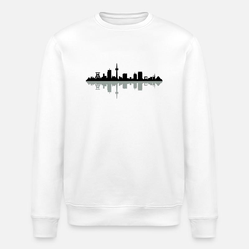 Skyline Essen - Stanley/Stella Unisex Bio-Sweatshirt ROLLER - Weiß