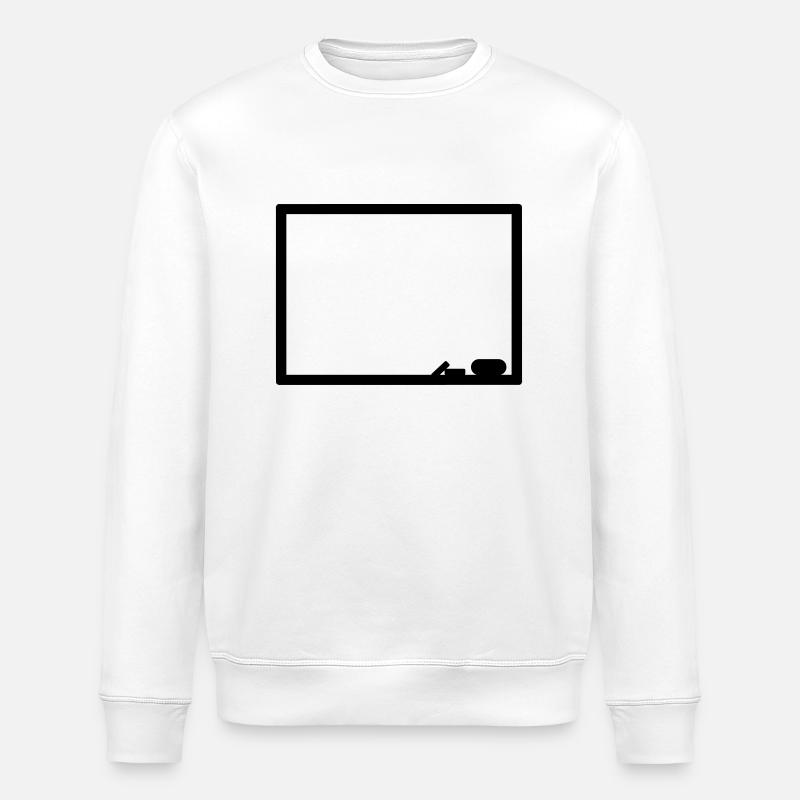 Blackboard - Stanley/Stella ROLLER Unisex Organic Sweatshirt - white