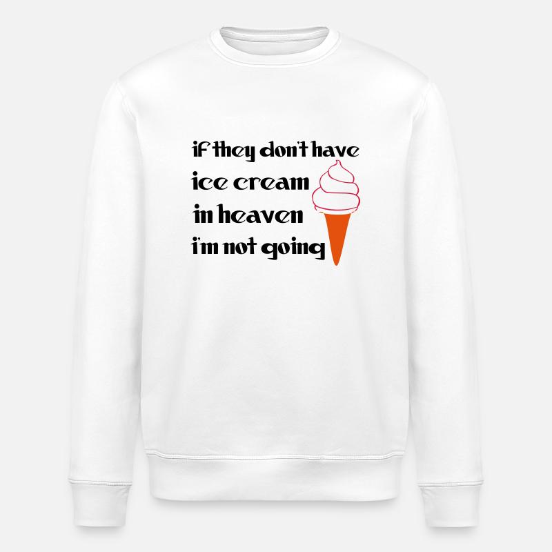 Ice Cream - Sweat bio ROLLER Stanley/Stella Unisexe - blanc