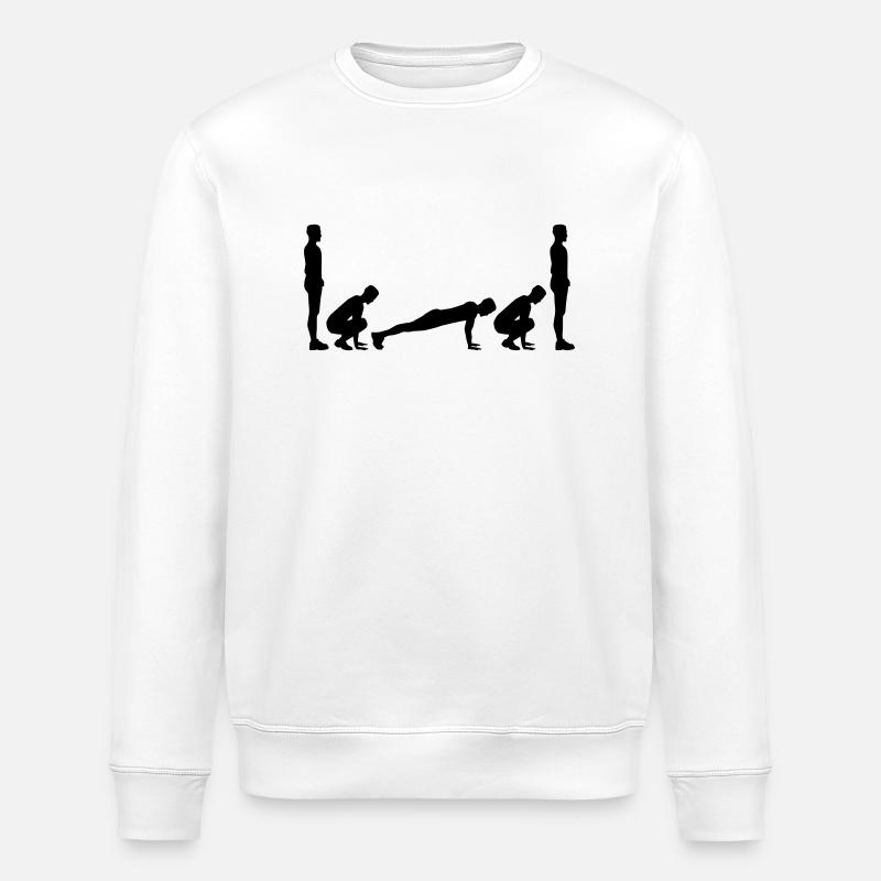 Burpees - Sweat bio ROLLER Stanley/Stella Unisexe - blanc