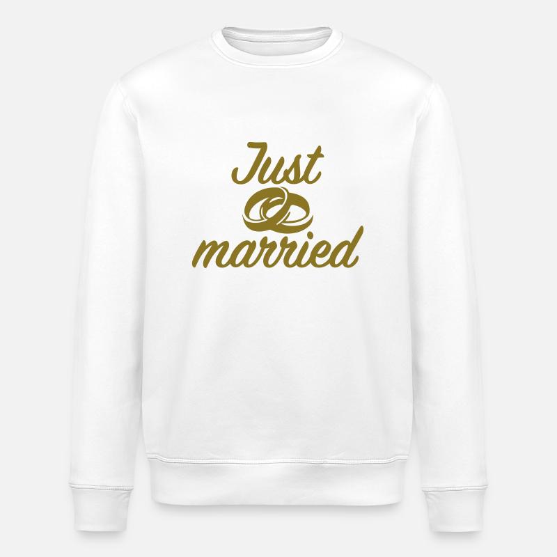 Just Married - Stanley/Stella Unisex Bio-Sweatshirt ROLLER - Weiß
