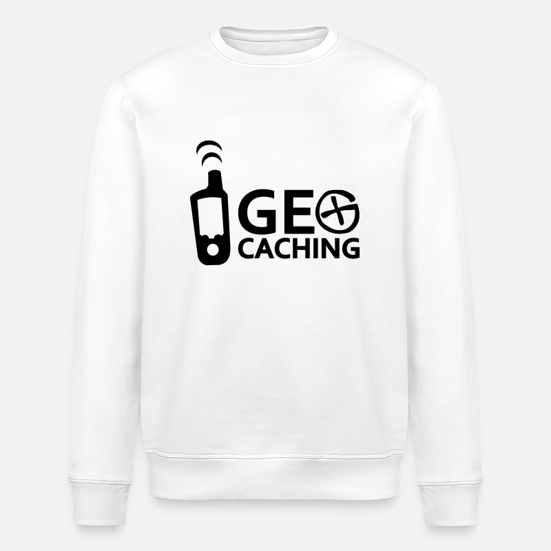 Geocaching - Sweat bio ROLLER Stanley/Stella Unisexe - blanc