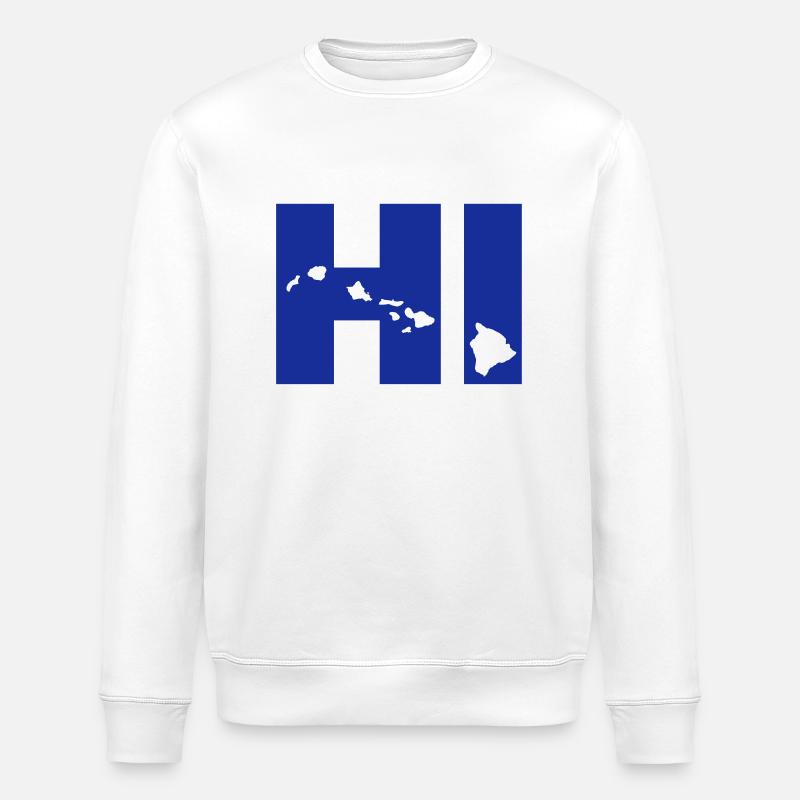 Hawaii - Stanley/Stella Unisex Bio-Sweatshirt ROLLER - Weiß
