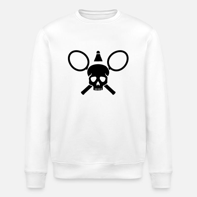 Badminton - Sweat bio ROLLER Stanley/Stella Unisexe - blanc