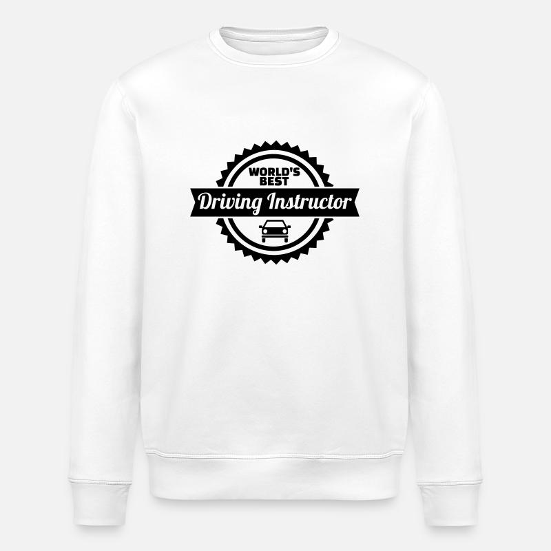 Driving instructor - Stanley/Stella ROLLER Unisex Organic Sweatshirt - white