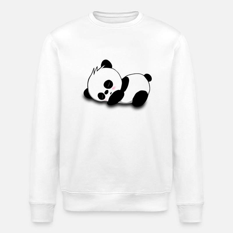 Panda - Stanley/Stella Unisex Bio-Sweatshirt ROLLER - Weiß