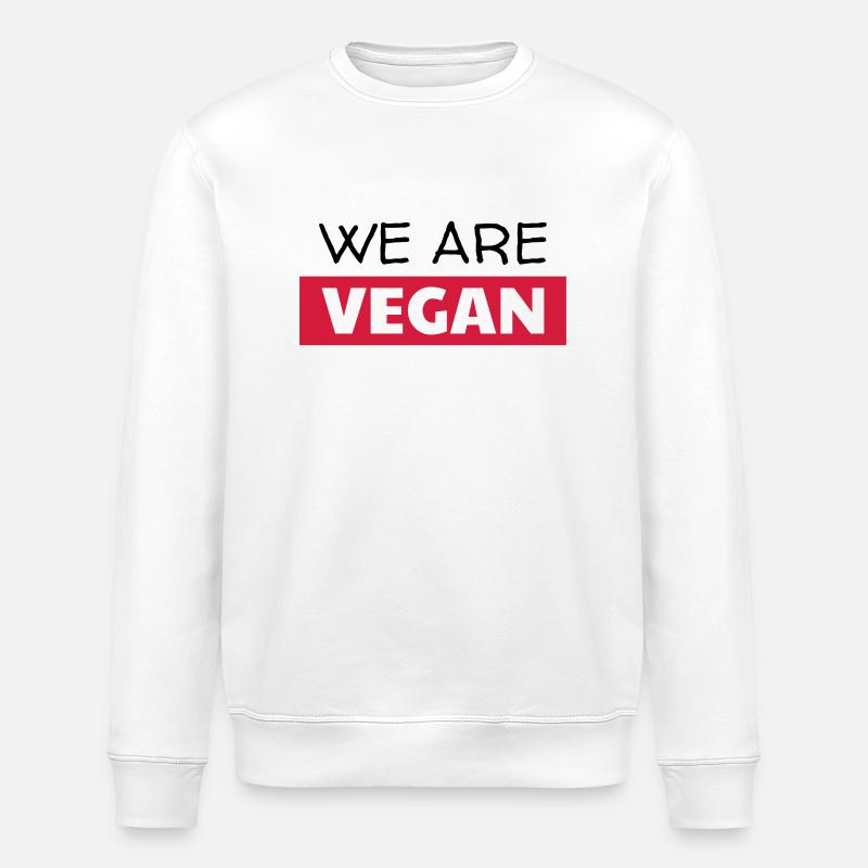 végétarien / végétarienne / végétarisme / vegan - Sweat bio ROLLER Stanley/Stella Unisexe - blanc