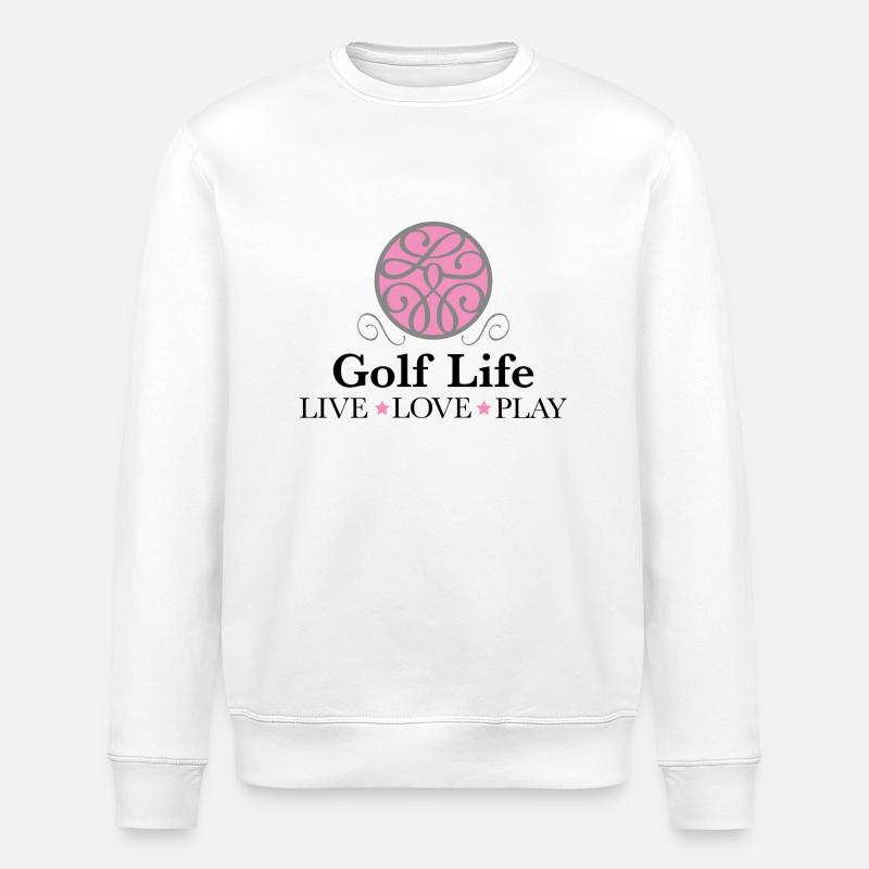 Golf T-Shirt - Stanley/Stella Unisex Bio-Sweatshirt ROLLER - Weiß