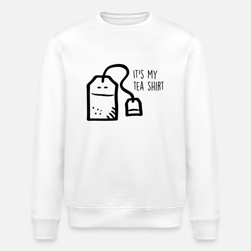 C’est ma chemise de thé - Sweat bio ROLLER Stanley/Stella Unisexe - blanc